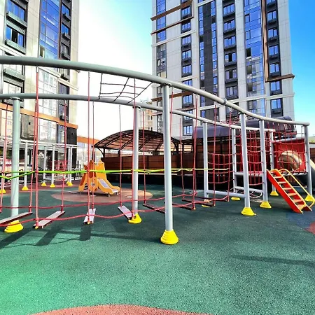 Апартаменты Свой Дом Elif Garden, Best Apartments In City Svoydom Almaty Exterior photo